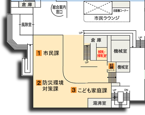 授乳室位置図