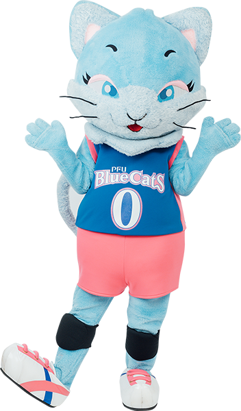 PFUブルーキャッツマスコットキャラクター・ブルーニャ
